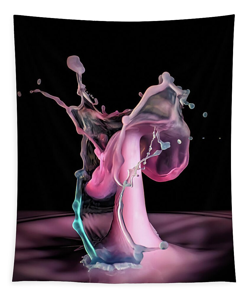 Water Drop Tapestry featuring the photograph May I Have This Dance by Michael McKenney