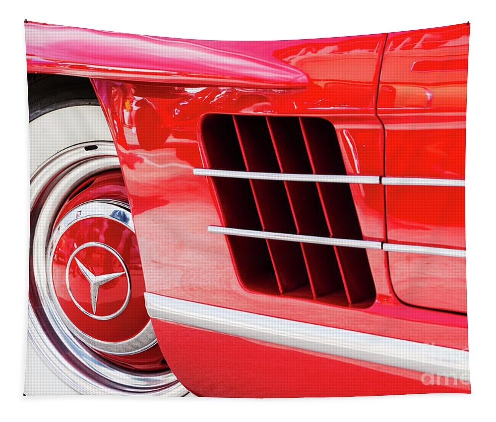1961 Mercedes Benz 300 Sl Tapestry featuring the photograph Mb 300 Sl by Dennis Hedberg