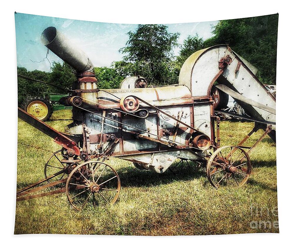 Farm Tapestry featuring the photograph McCormick Deering by Mike Eingle