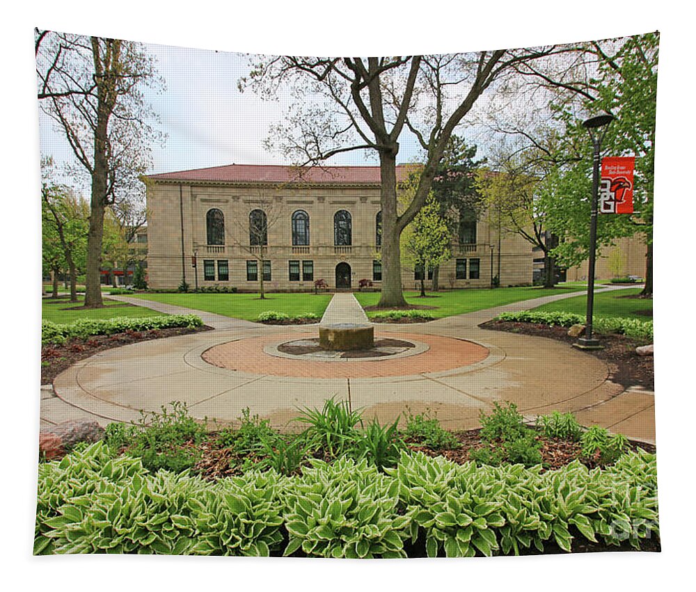 Mcfall Tapestry featuring the photograph McFall Center Bowling Green State University 6276 by Jack Schultz