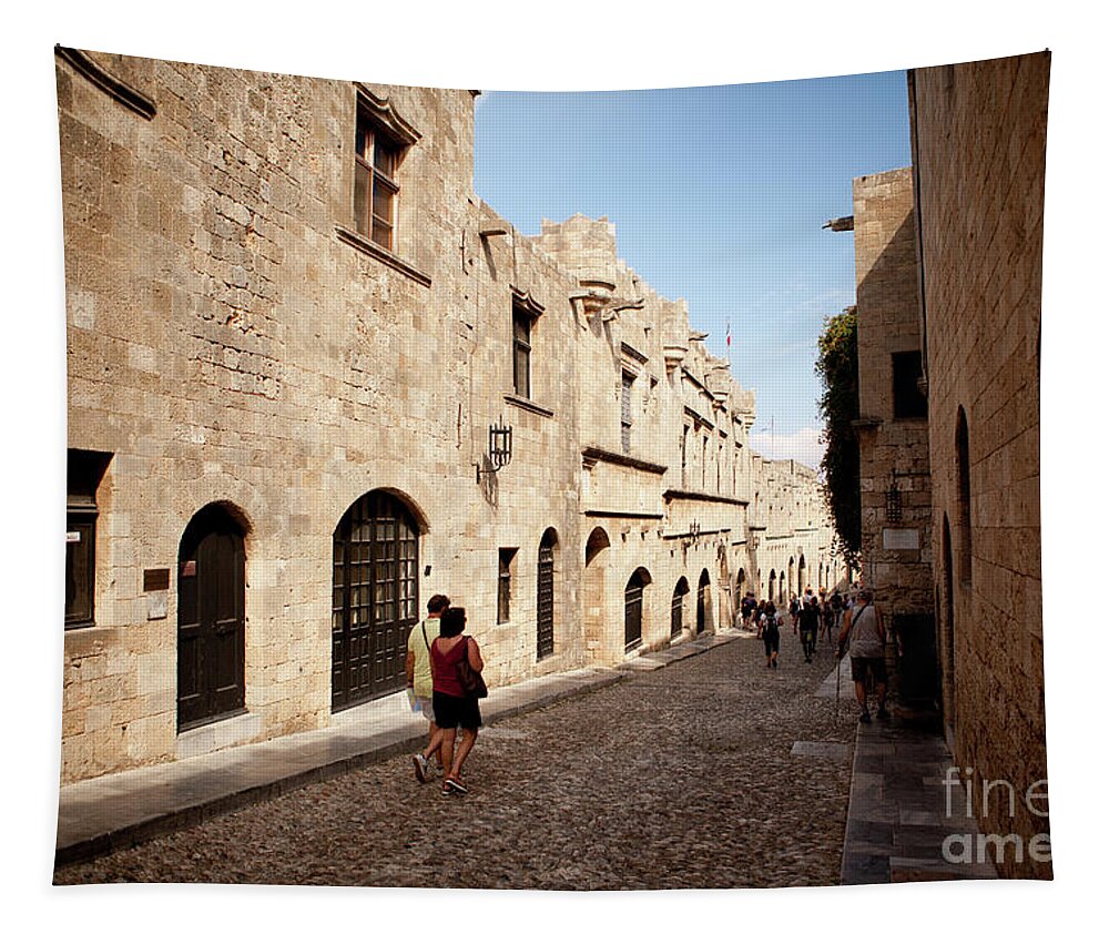 Rhodes Tapestry featuring the photograph Medieval City of Rhodes by Rich S