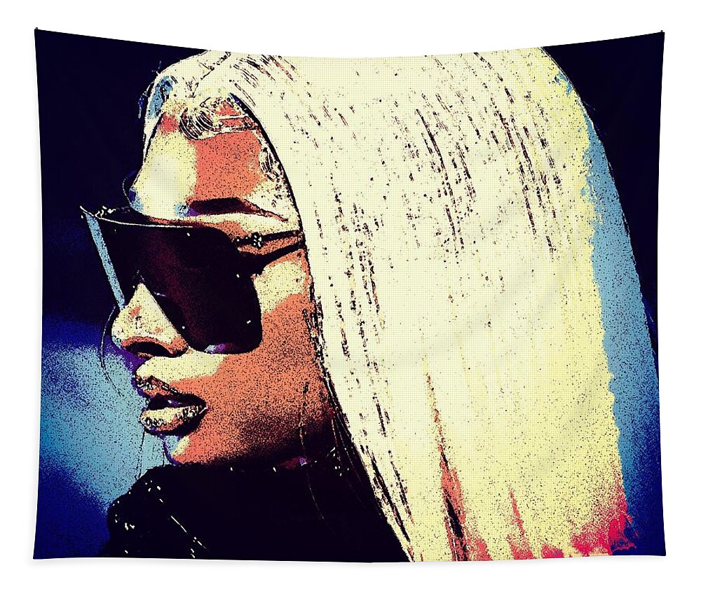 Megan Thee Stallion Tapestry featuring the photograph Megan Thee Stallion -- 6 by Jayne Somogy
