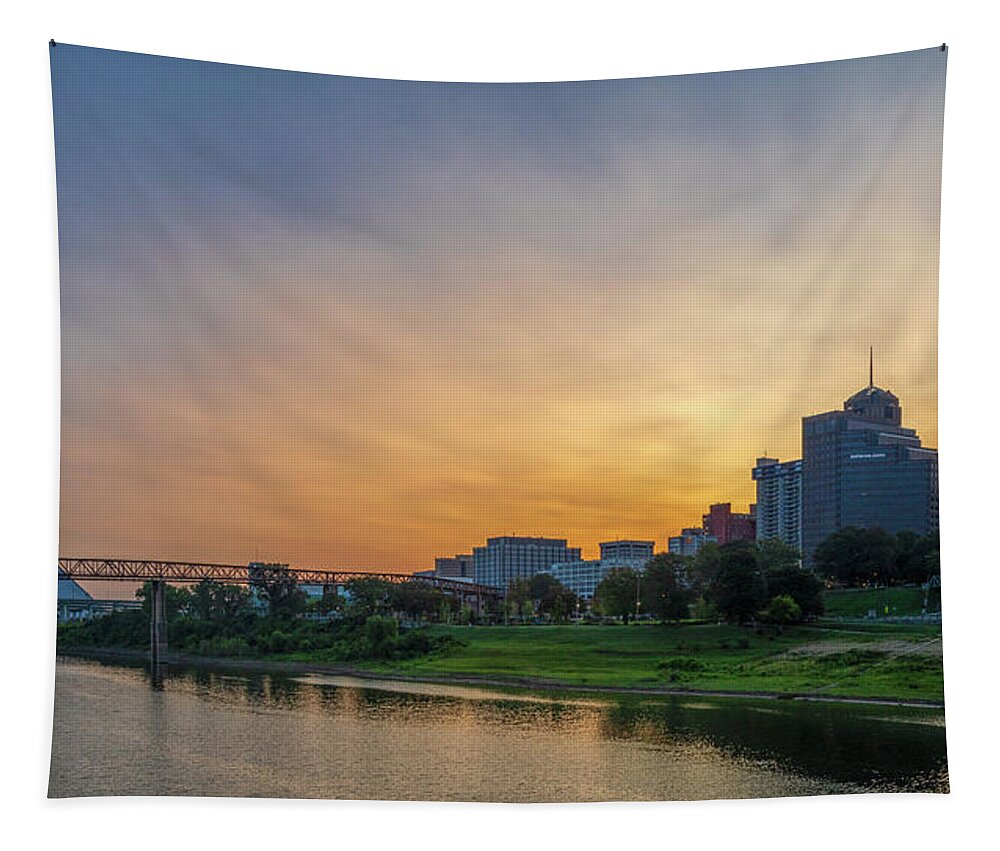Sunrise Tapestry featuring the photograph Memphis Sunrise by Rod Best