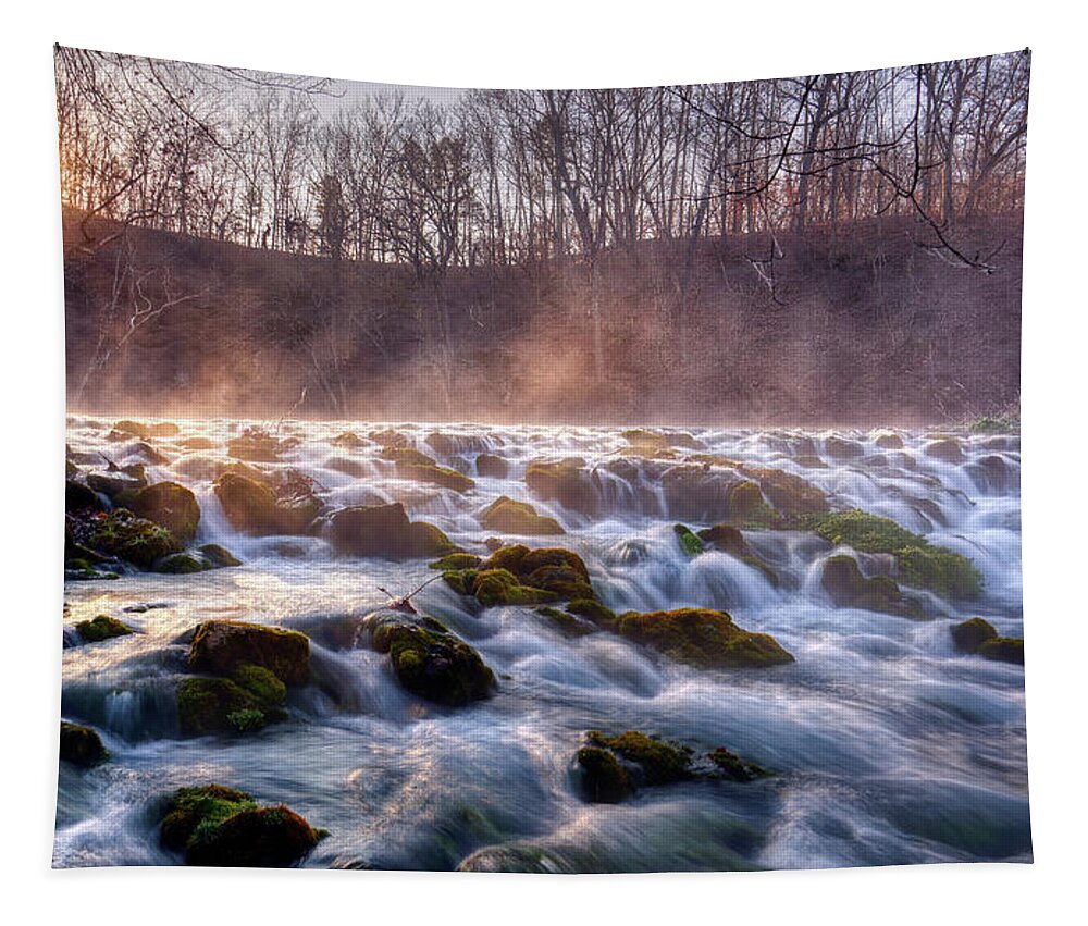 Sunrise Tapestry featuring the photograph Meramac Spring II by Robert Charity