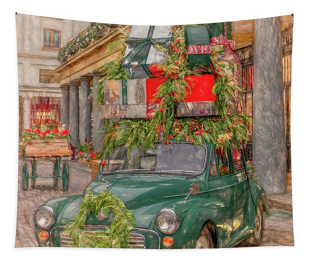 Covent Market Tapestry featuring the photograph Merry Christmas From London by Marcy Wielfaert