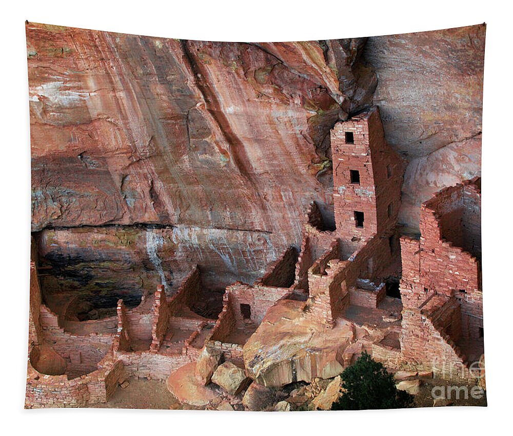 4 Corners Tapestry featuring the photograph Mesa Verde by David Little-Smith