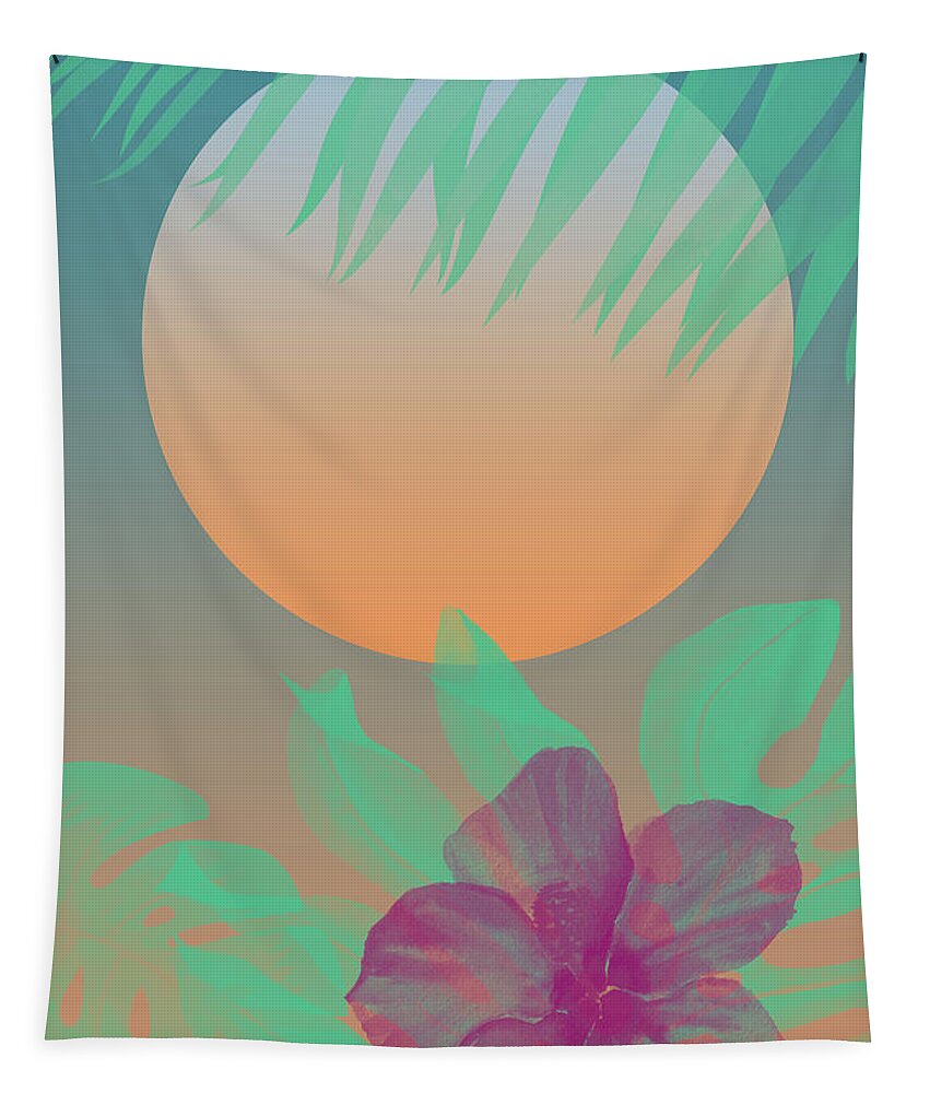 Miami Tapestry featuring the digital art Miami Dreaming - Afternoon by Christopher Lotito