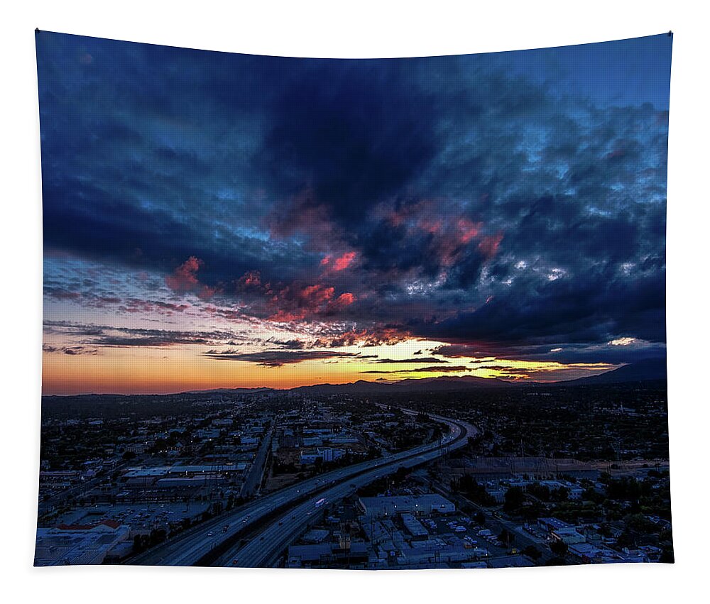Sunset Tapestry featuring the photograph Midnight Sunet by Marcus Jones