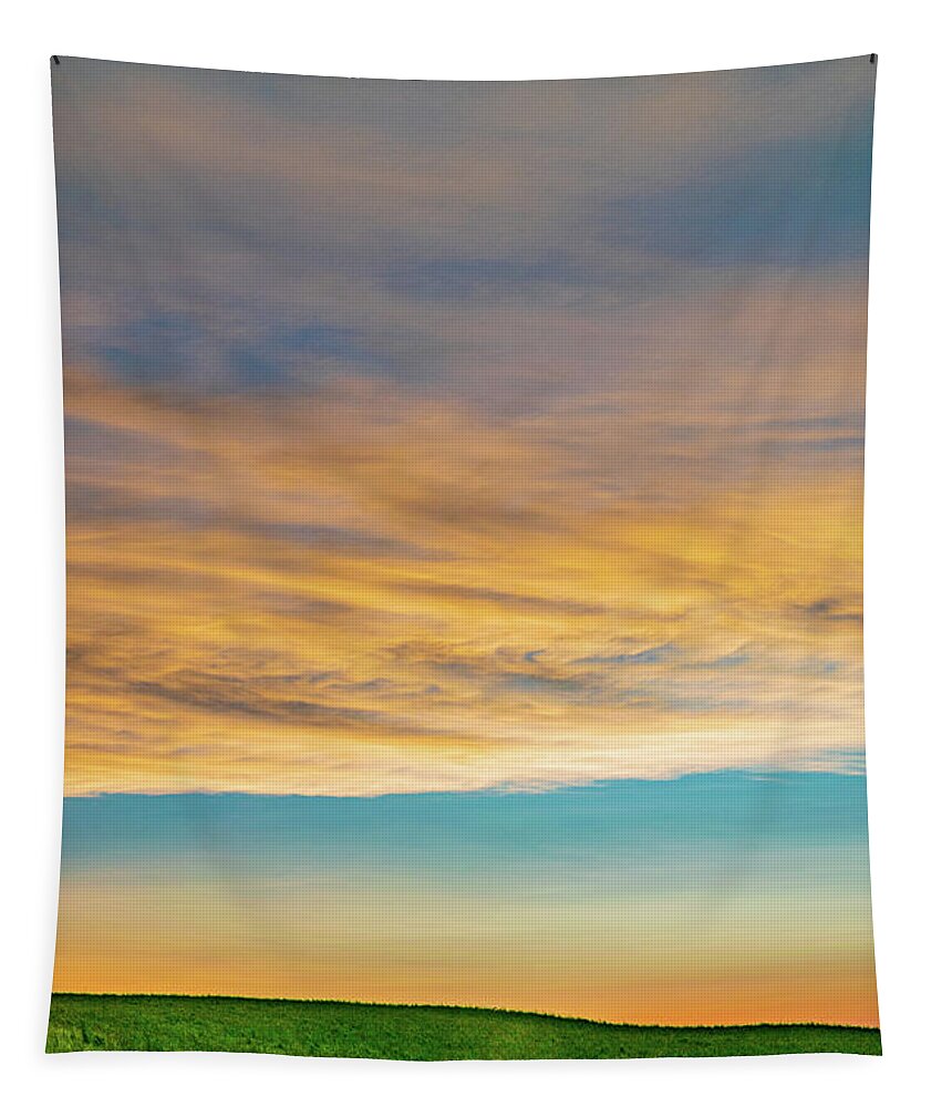 Sunset Tapestry featuring the photograph Miesville Sunset by Flowstate Photography