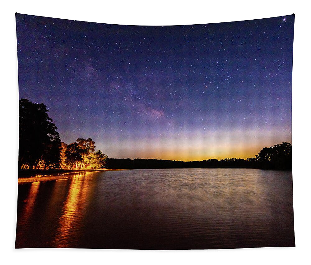 2018 Tapestry featuring the photograph Milky Way Hunt by Erin K Images