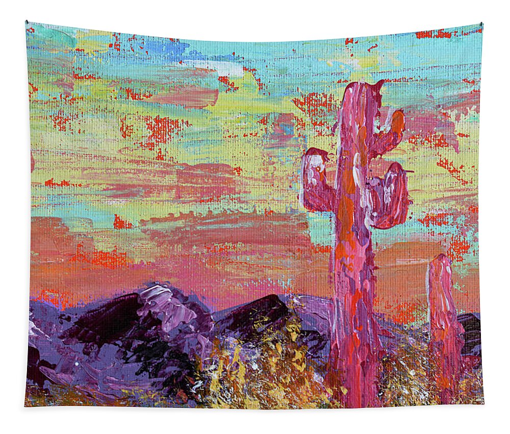 Landscape Tapestry featuring the painting Mirage Fragment by Ashley Wright