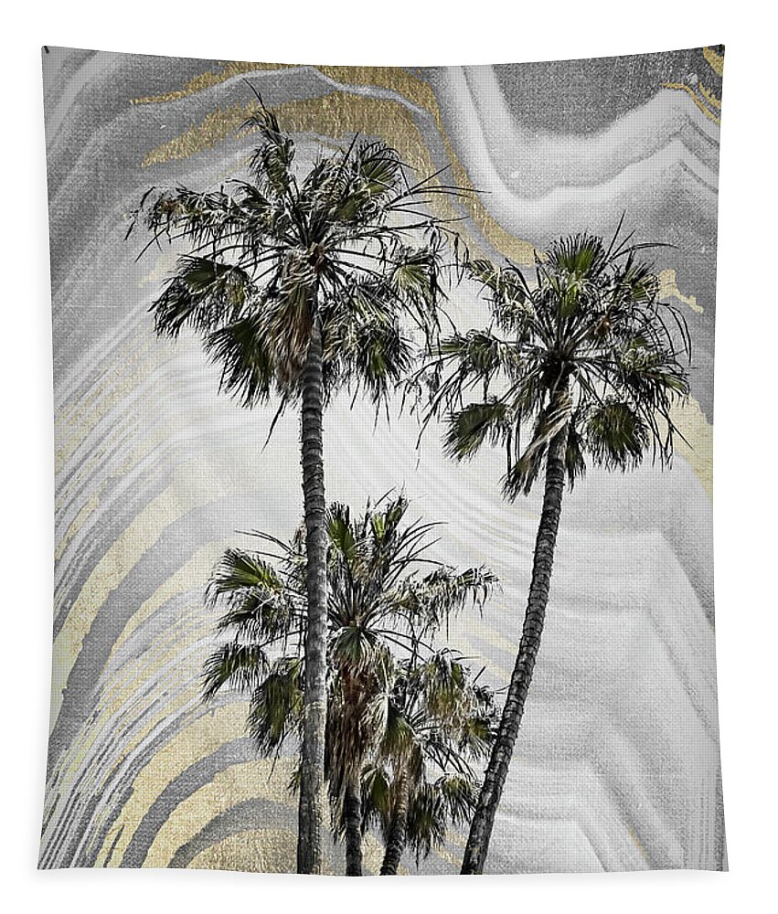 San Diego Tapestry featuring the photograph MODERN ART Lovely Palm Trees by Melanie Viola