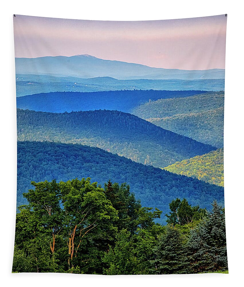 Orange Massachusetts Tapestry featuring the photograph Monadnock View by Tom Singleton