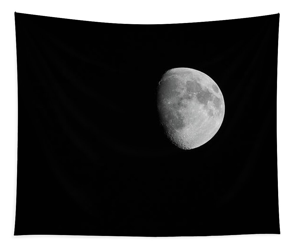 Moon Tapestry featuring the photograph Moon of the night by Jim Whitley