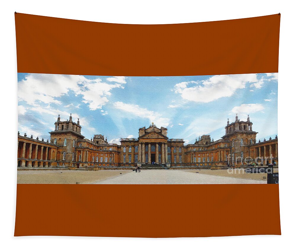 Blenheim Palace Tapestry featuring the photograph Morning at Blenheim Palace by Brian Watt