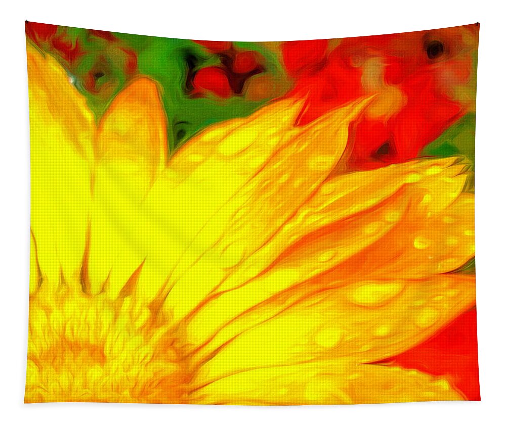 Coreopsis Tapestry featuring the digital art Morning Bloom by Susan Hope Finley