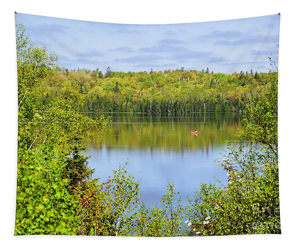Photography Tapestry featuring the photograph Morning Fishing by Larry Ricker