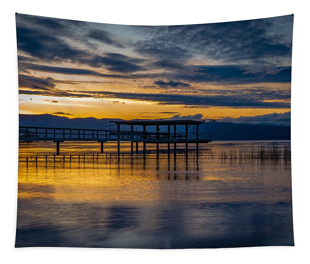 Landscape Tapestry featuring the photograph Morning Zen by Devin Wilson
