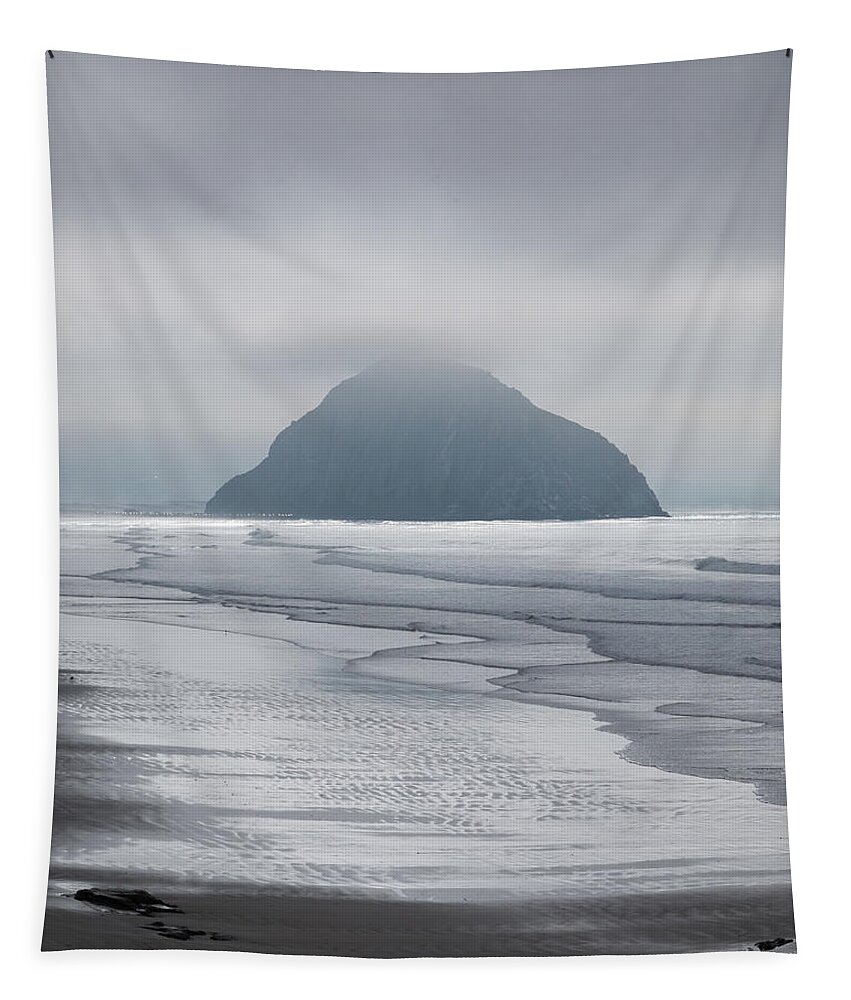  Tapestry featuring the photograph Morro Rock by Lars Mikkelsen