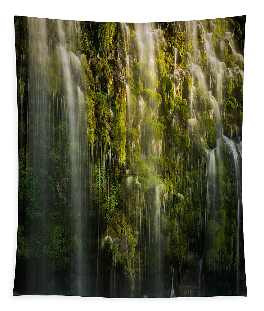 Moss Brae Falls Tapestry featuring the photograph Mossbrae Falls by Peter Boehringer