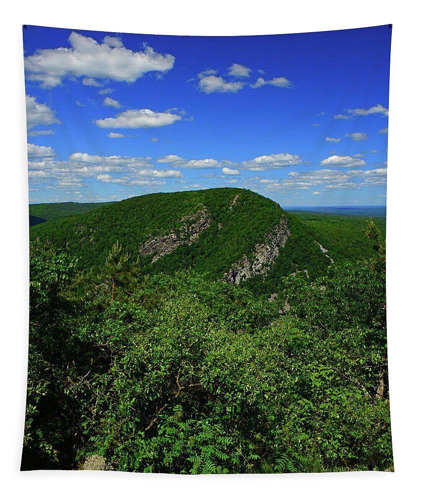 Mount Tammany Thermal Clouds 3 Tapestry featuring the photograph Mount Tammany Thermal Clouds 3 by Raymond Salani III