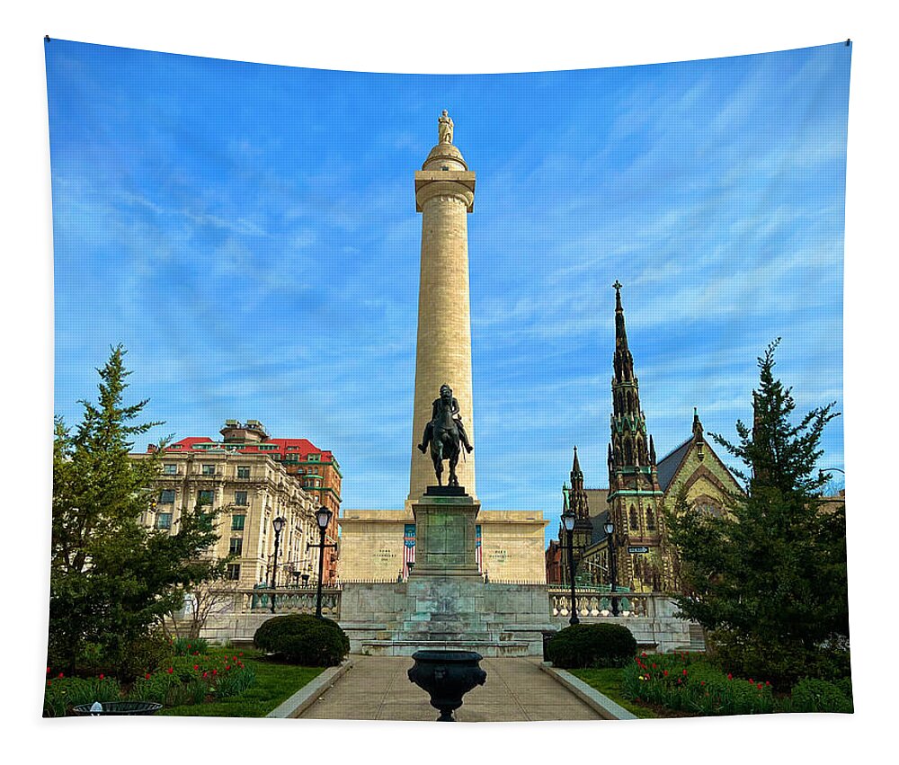 Monument Tapestry featuring the photograph Mount Vernon by Chris Montcalmo