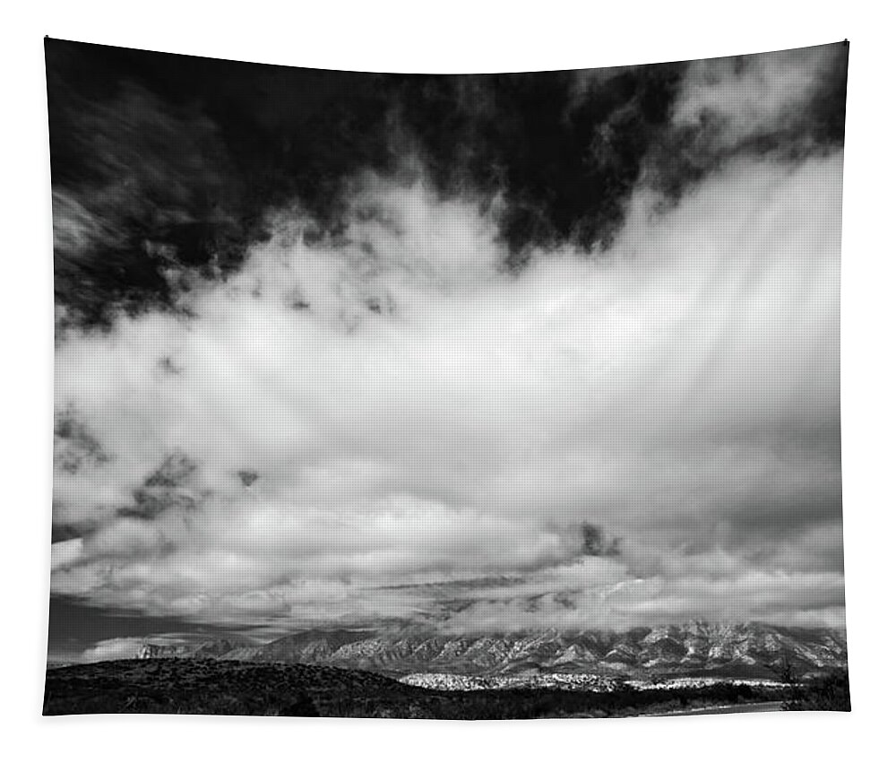 Mountains Tapestry featuring the photograph Mountain and Sky by George Taylor