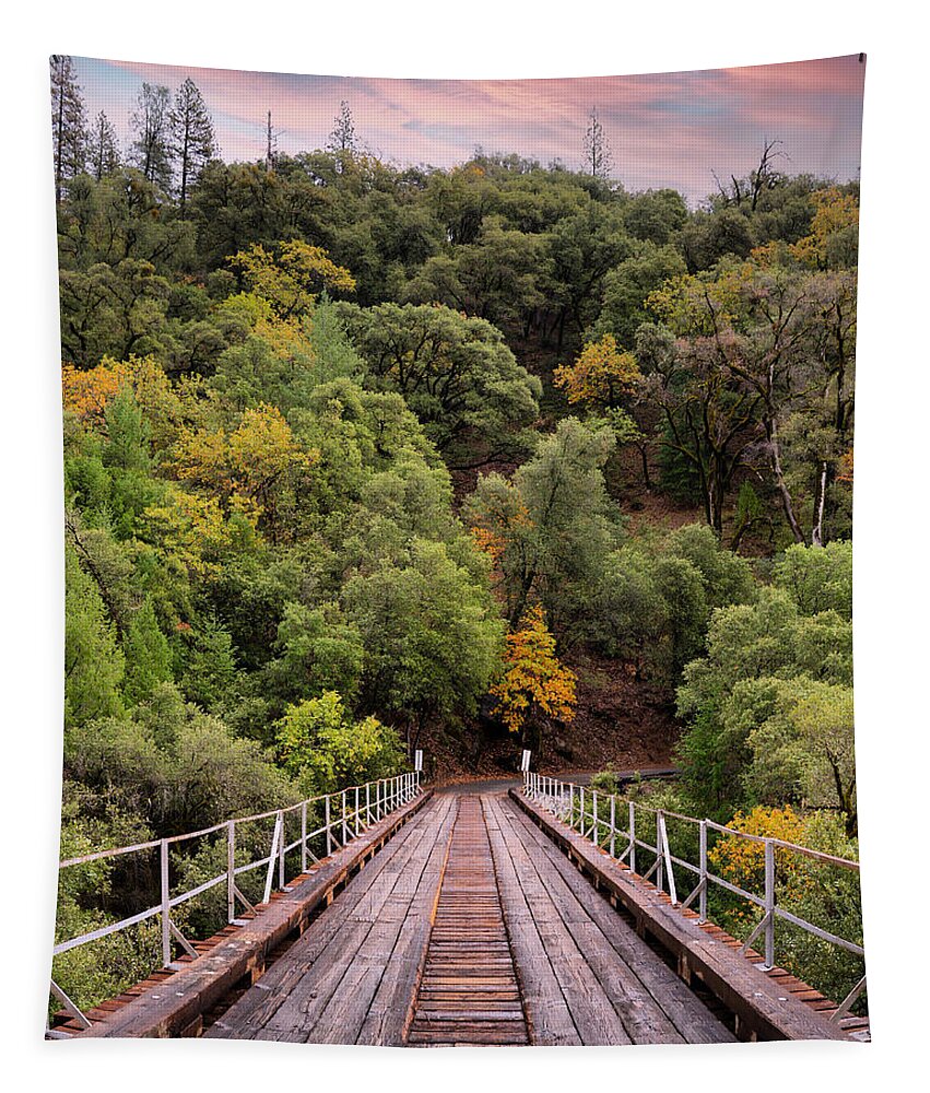 Bridge Tapestry featuring the photograph Mountain Bridge by Devin Wilson