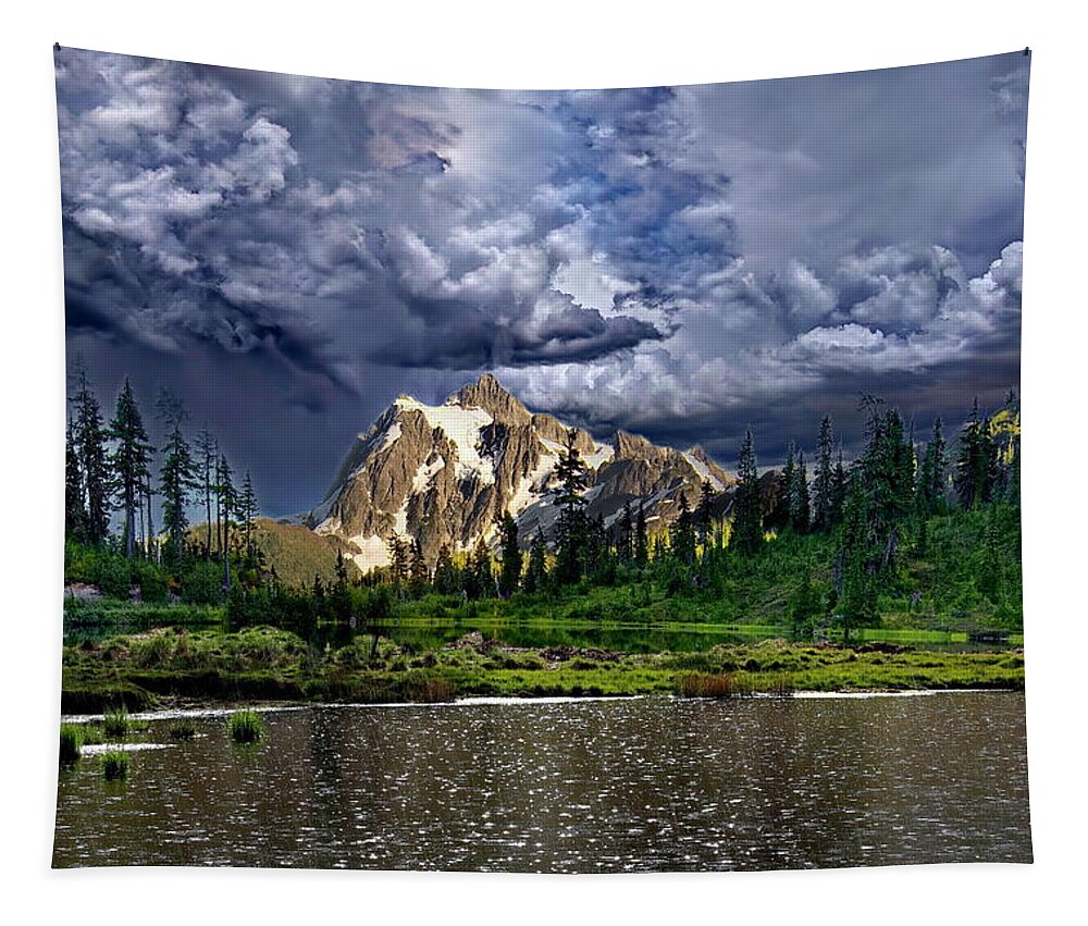Mountain Tapestry featuring the photograph Mountain Rain by Russ Harris