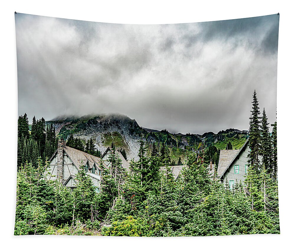 Landscape Tapestry featuring the photograph Mountain Retreat Washington State by Bob Slitzan