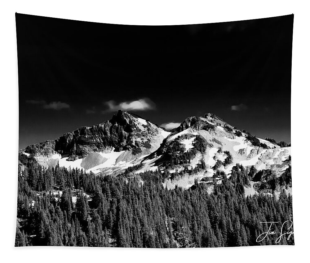 Mt. Rainier Tapestry featuring the photograph Mt. Rainier by Jim Signorelli