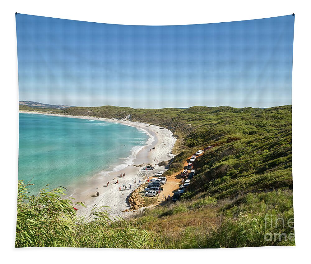 Mutton Bird Beach Tapestry featuring the photograph Mutton Bird Beach, Elleker, Western Australia by Elaine Teague