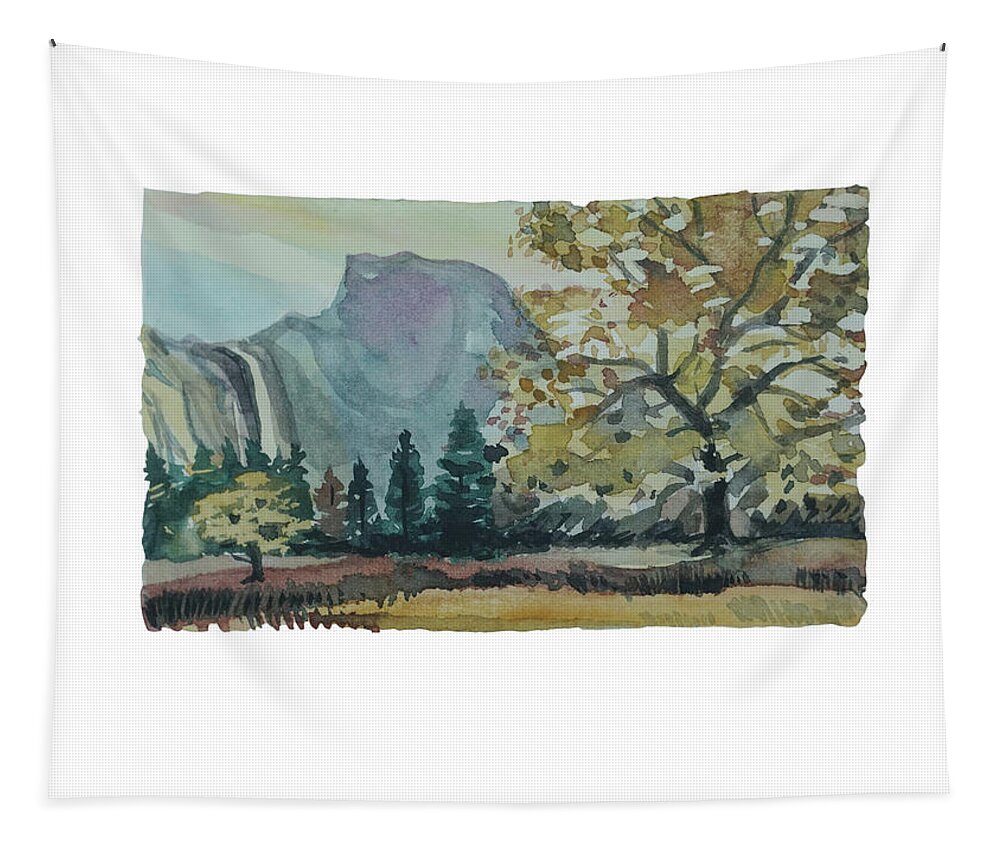 Nature Tapestry featuring the painting My Favourte Tree by Luisa Millicent