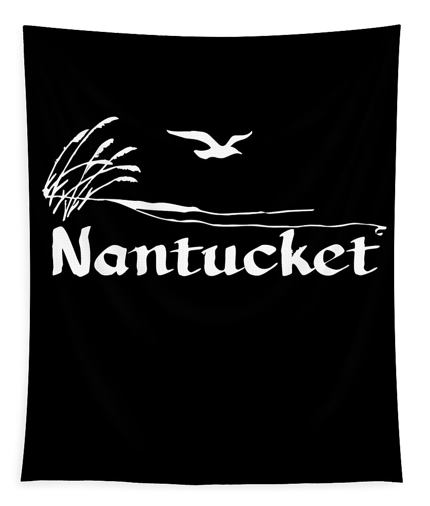Funny Tapestry featuring the digital art Nantucket by Flippin Sweet Gear