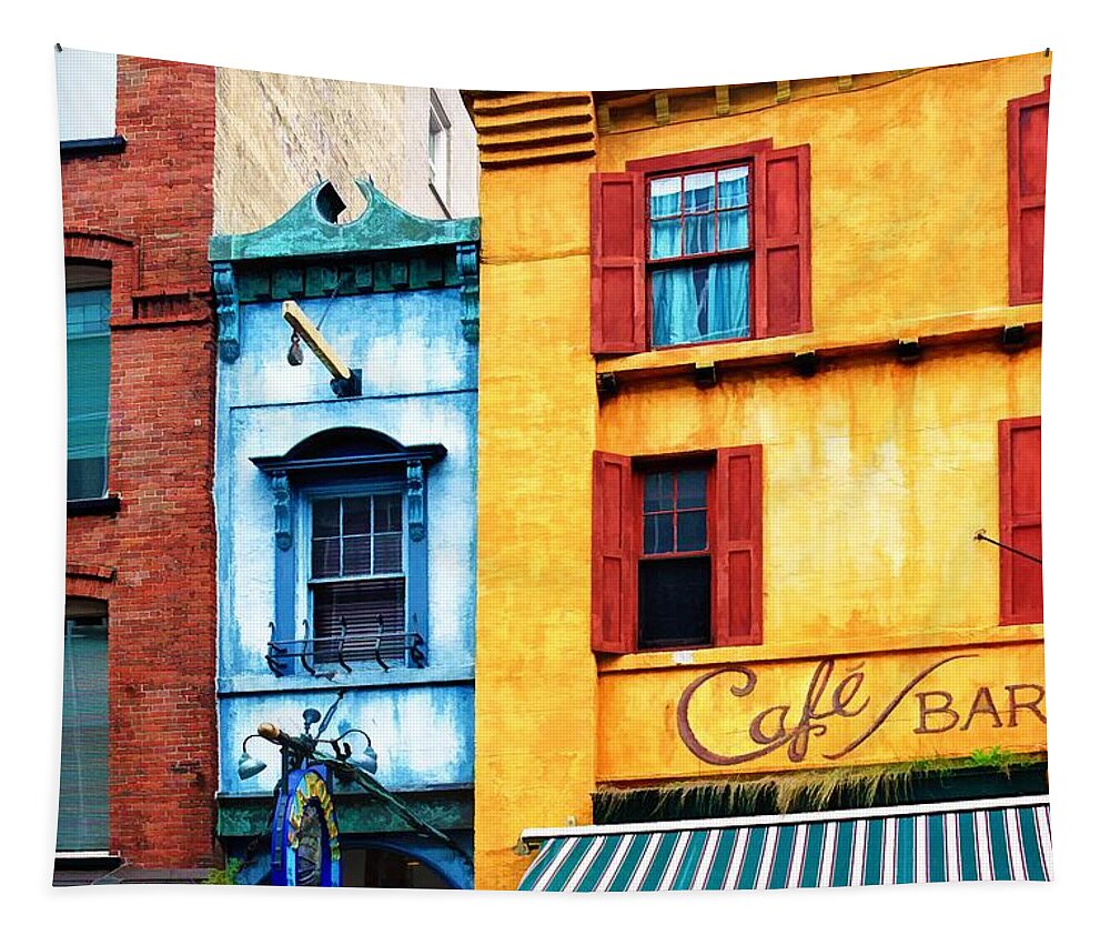 Halifax Tapestry featuring the photograph Narrowest house in Nova Scotia by Tatiana Travelways