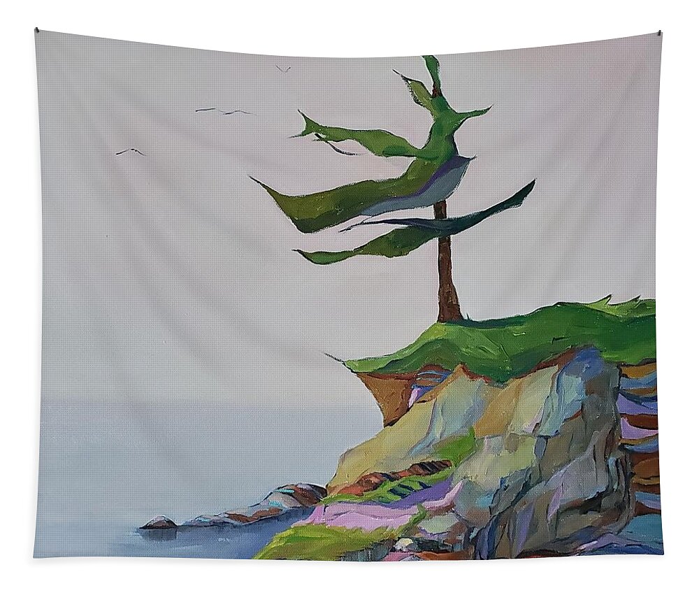 Painting Tapestry featuring the painting Nature's Palette by Sheila Romard