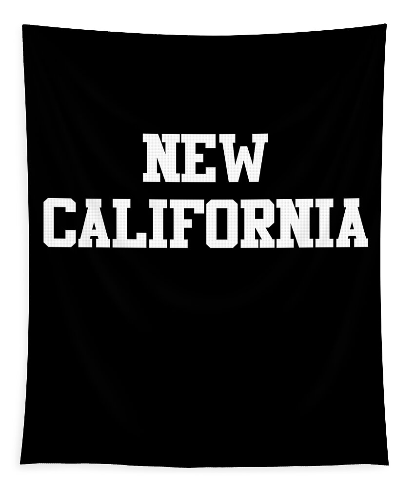 Funny Tapestry featuring the digital art New California by Flippin Sweet Gear
