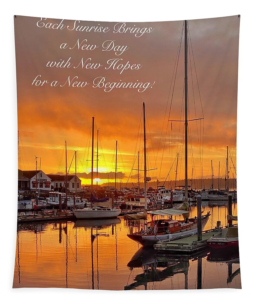 Sunrise Tapestry featuring the photograph One Day At A Time by Jerry Abbott