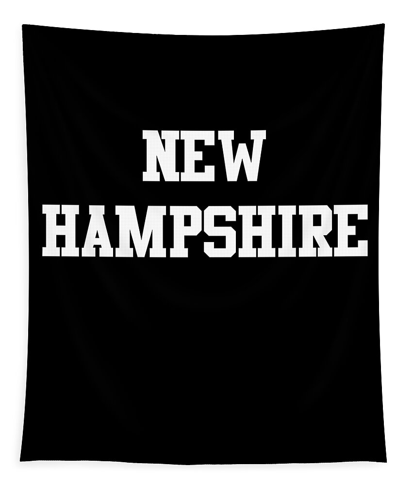 Funny Tapestry featuring the digital art New Hampshire by Flippin Sweet Gear