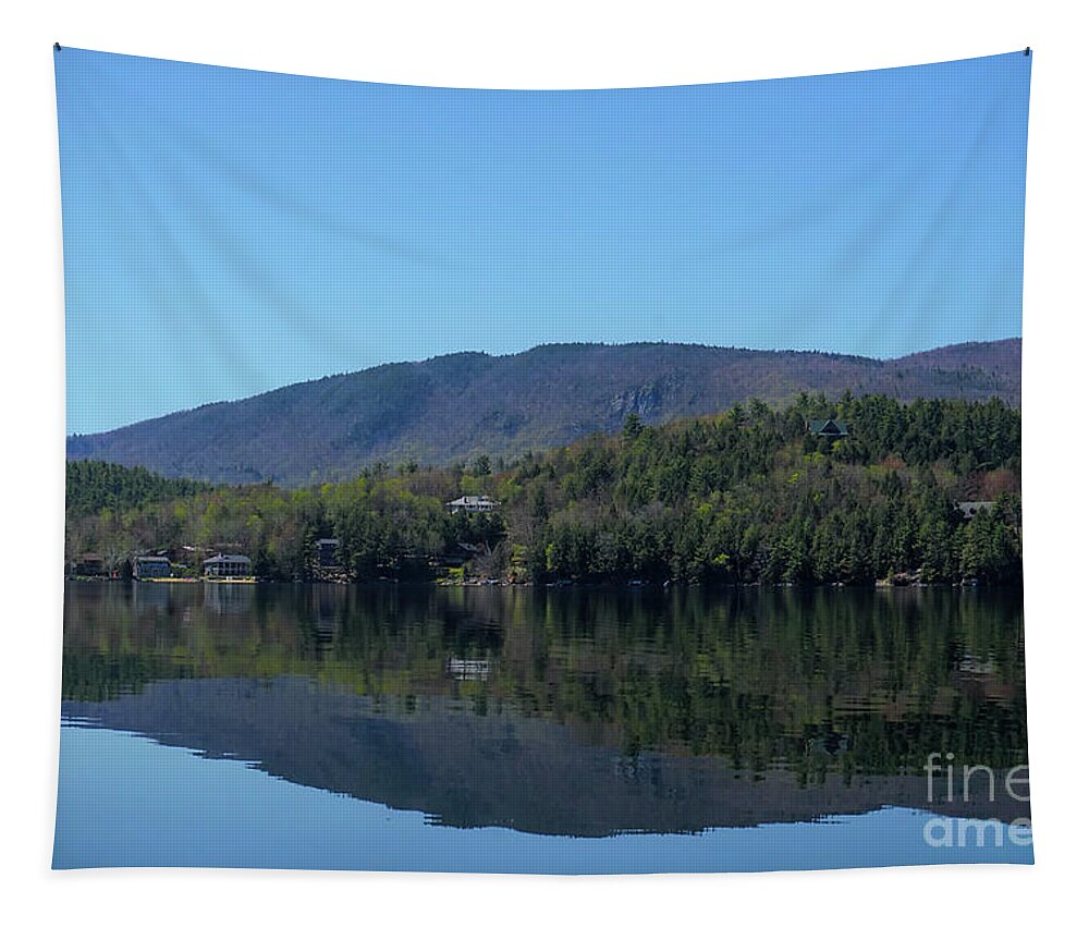 Newfound Lake Tapestry featuring the photograph Newfound Reflections of Hebron by Xine Segalas