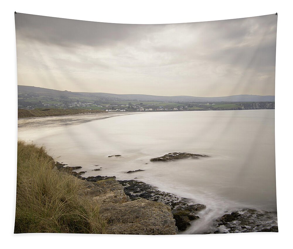 Newport Tapestry featuring the photograph Newport Beach, south Wales by Average Images