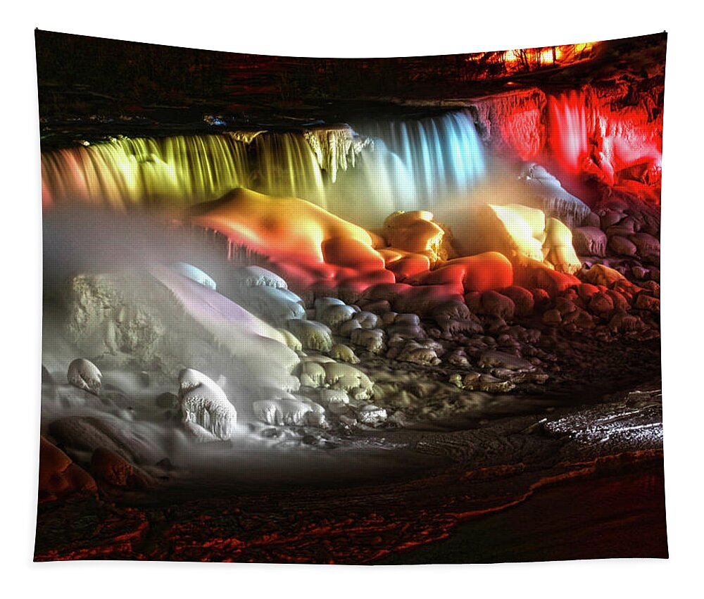 Landscape Tapestry featuring the photograph Niagara Falls by WonderlustPictures By Tommaso Boddi