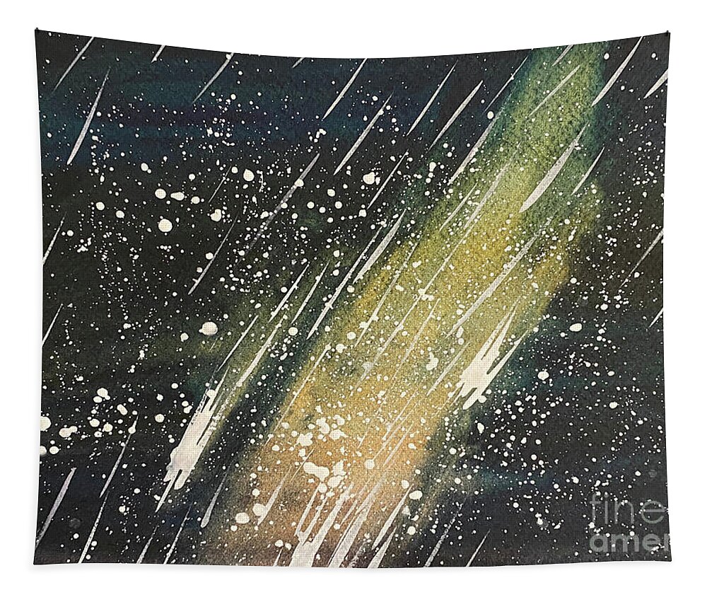 Stars Tapestry featuring the painting Night Sky by Lisa Neuman
