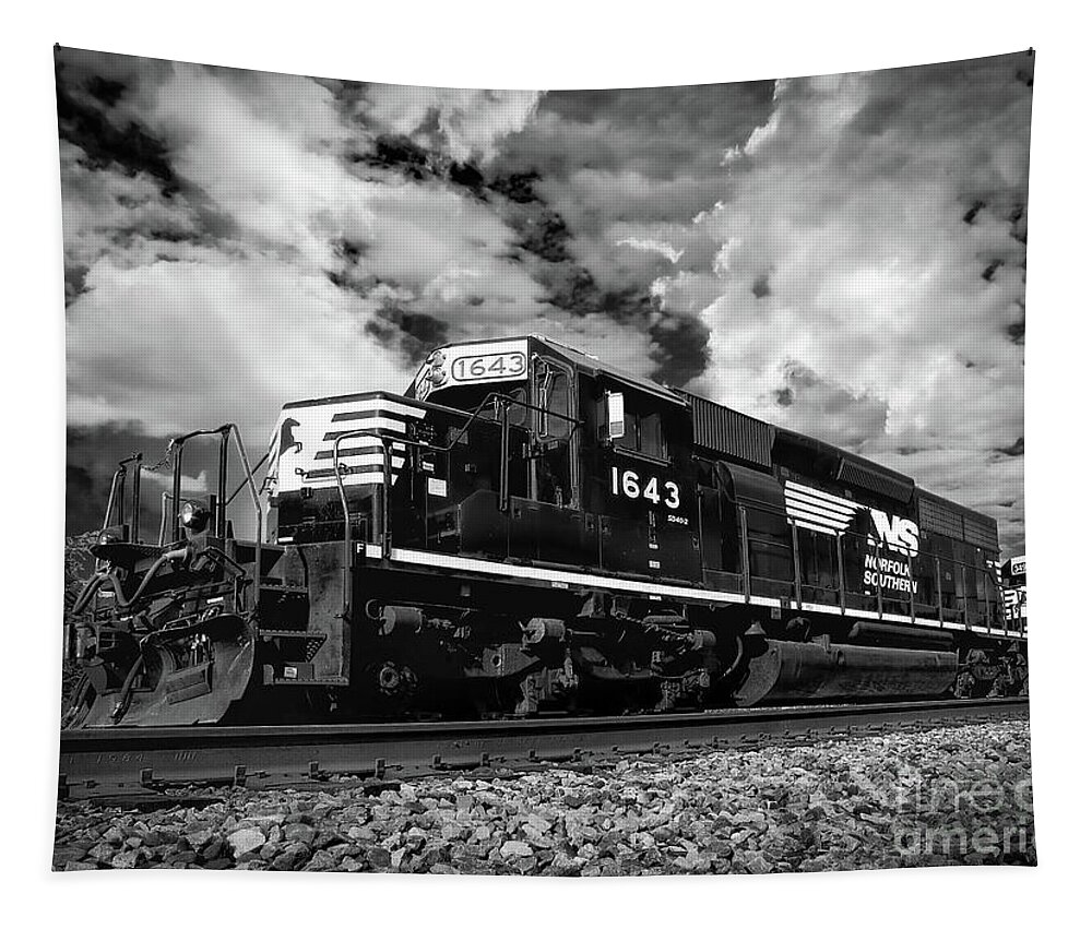 Train Tapestry featuring the photograph Norfolk and Southern Train by Shelia Hunt