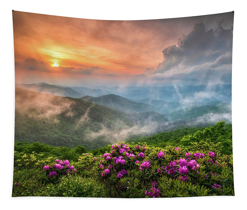 NC Sage Green Landscape North Carolina Appalachian Mountains Set of Three Prints | Wall Livingroom Decor Digital Art
