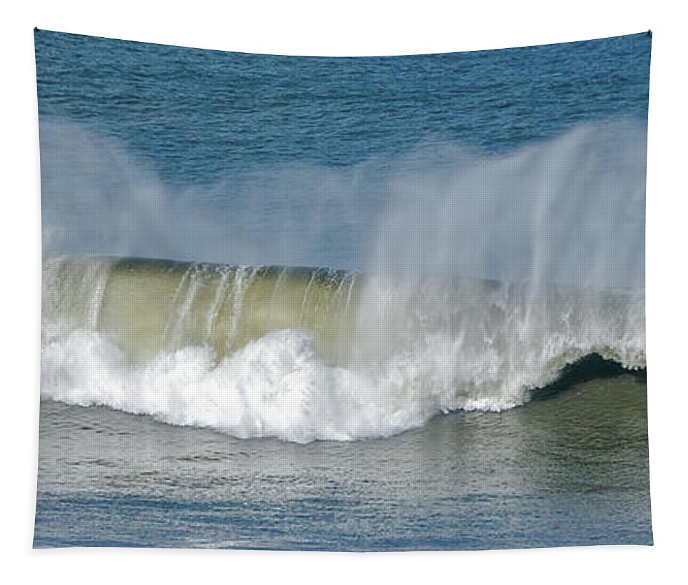 Kauai Tapestry featuring the photograph Overhead Wave Surfing. by Doug Davidson