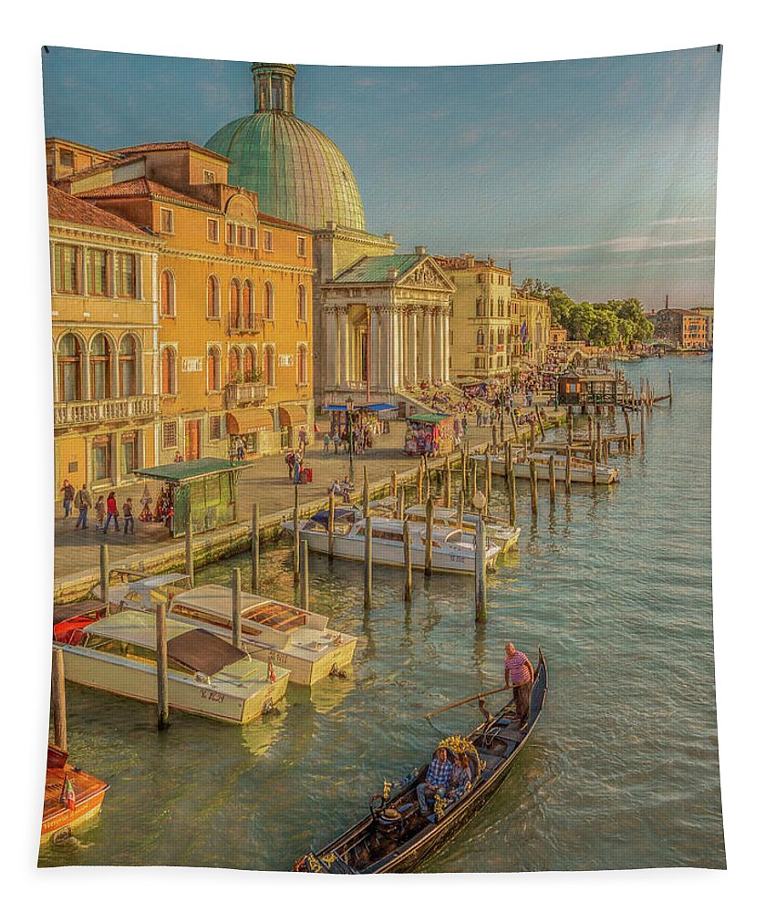 Venice Tapestry featuring the photograph Nothing Like Venice, Vertical by Marcy Wielfaert