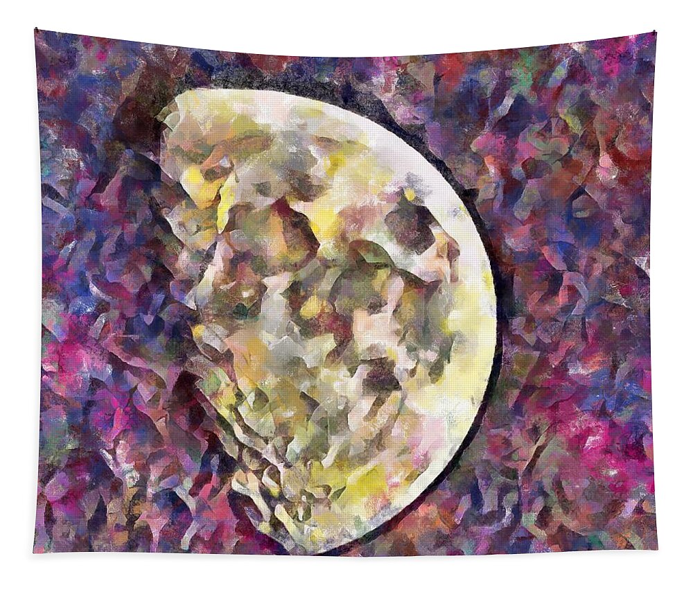 November Tapestry featuring the mixed media November Moon by Christopher Reed