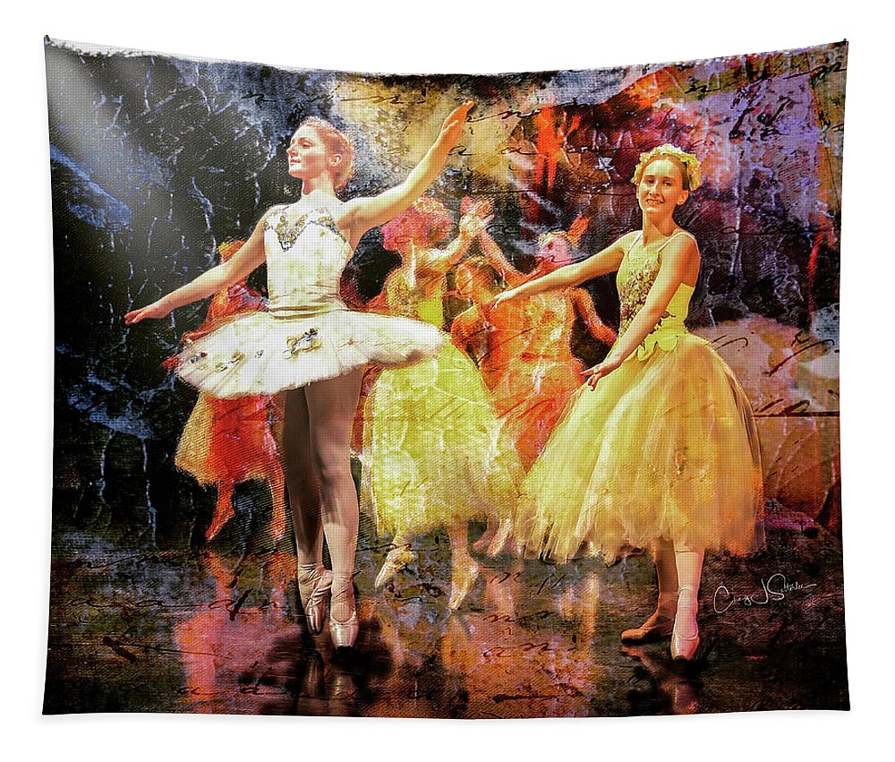 Ballerina Tapestry featuring the photograph Nutcracker-Flower Dancers II by Craig J Satterlee