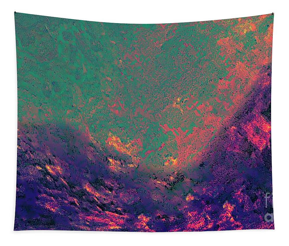 Waters Tapestry featuring the digital art Ocean Stillness by Glenn Hernandez